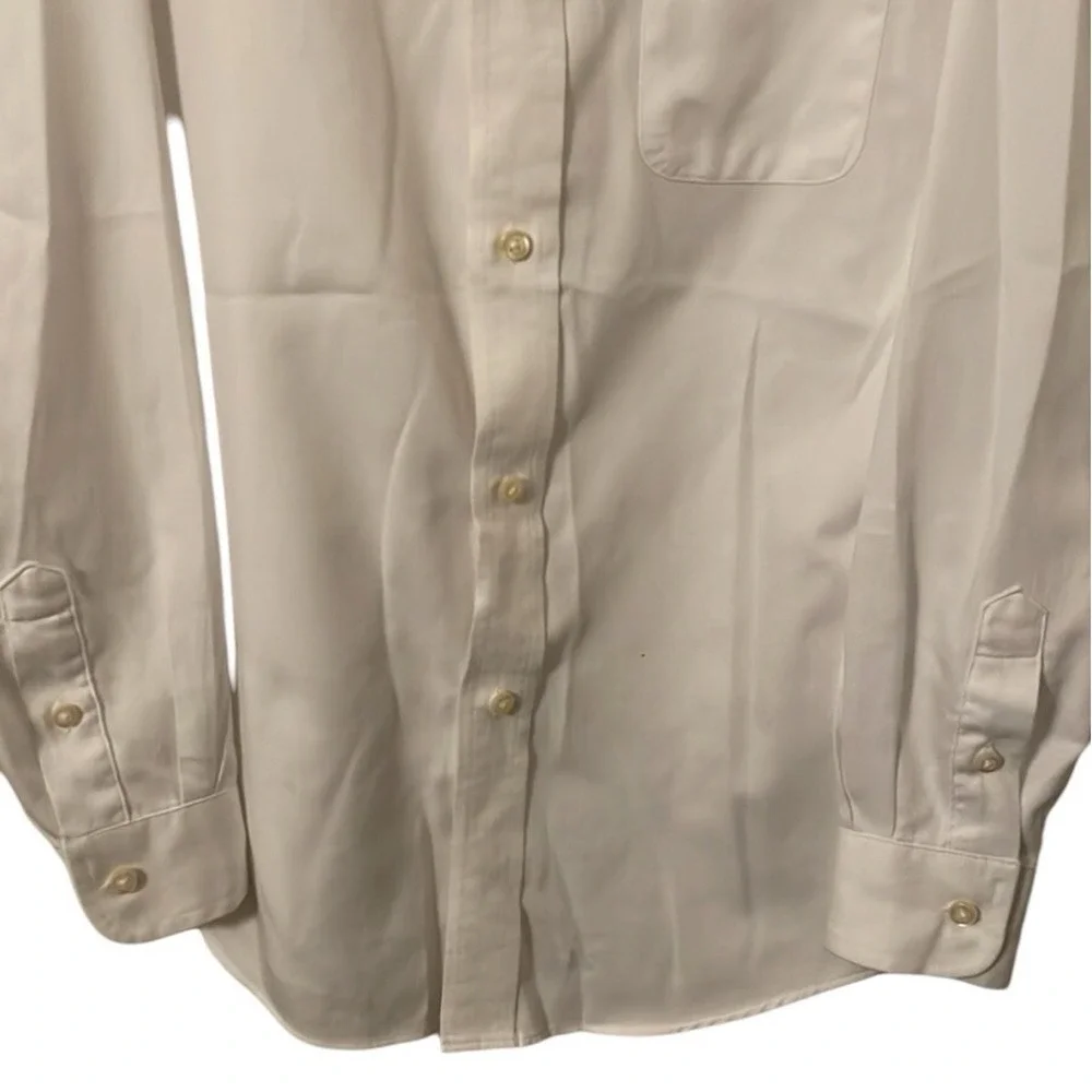 Cat & Jack Boy's White Button Up‎ Long Sleeve Shirt Size M (8/10)
